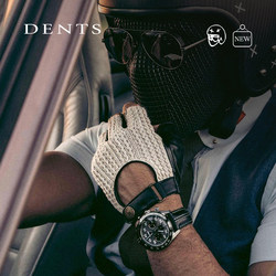 Golf Series | Dents Knitted Leather and Sheepskin Anti-Slip Motorcycle Half-Finger Gloves for Men 5-0999