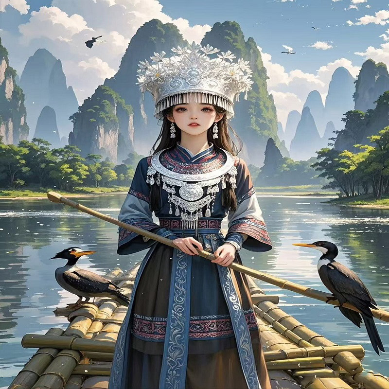 【私家团】桂林旅游4天3晚漓江四星游船阳朔遇龙河竹筏漂流包车游