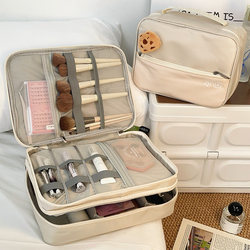 Cosmetic Bag for Women, Large Capacity Makeup Storage Box, Portable Travel Makeup Bag, Cosmetics Storage Bag, Portable Toiletry Bag