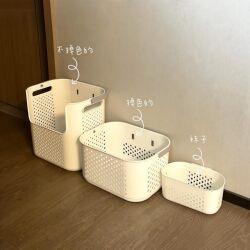 Wall-Mounted Dirty Laundry Basket for Home Use, Stylish Bathroom Laundry Basket with Compartments for Clothes Storage