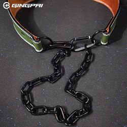 Pull-Up Weight Belt, Squat Waist Fitness Training, Horizontal Bar with Thickened Iron Chain, Gym Barbell Weight Plates