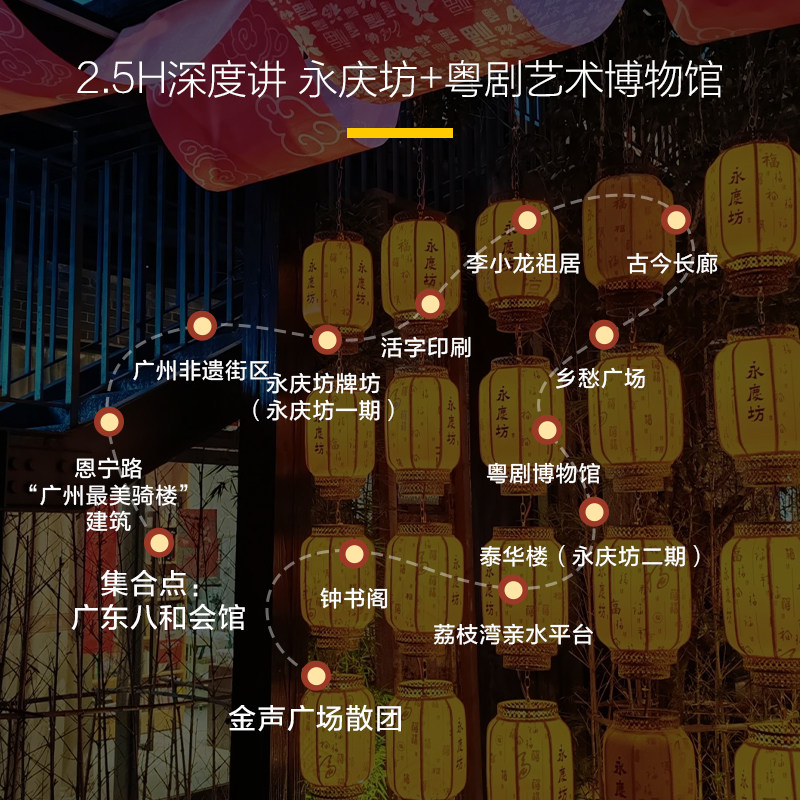 猩咖说®广州永庆坊+粤剧艺术博物馆含门票大咖2.5H讲解小包团