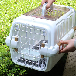 Pet Rabbit Flight Box with Foot Pads, Portable Extra-Large Cage, Universal for Cats and Dogs, Flight Box Handbag