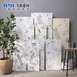 French-Style Vintage Bathroom Tiles with Embroidered Swallow Designs, Cream-Style Kitchen Wall Tiles, Bathroom and Toilet Floor Tiles