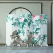 vách ngăn gỗ tự nhiên Vách ngăn phong cách Trung Quốc mới phòng khách có thể gập lại cửa di động để chặn tường phòng ngủ văn phòng chống gió bình phong Màn hình / Cửa sổ