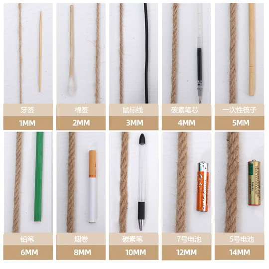 10 PCS Twine String Bulk 6000 Feet Long, 2mm Thin Jute Twine for Crafts, Hemp Rope Wrapping, Packing Gardening, Crochet Knitting Macrame Decor, 600 Feet Each Roll