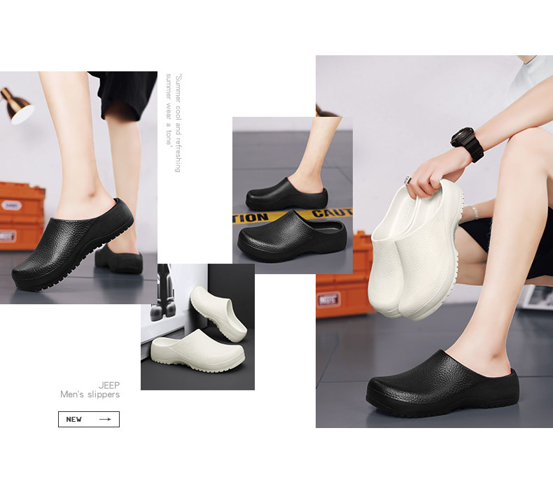 Scarpe Antiscivolo Scarpe Da Cuoco Antiscivolo Unisex - Materiale EVA Impermeabile, Comode Per Cucina E Ristorante Scarpe Da Cucina Uomo - Foto 3