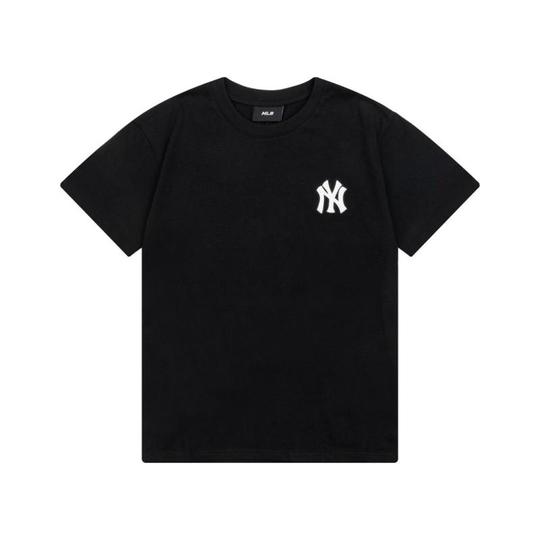 韓国風NY刺繍Tシャツ - 男女兼用 カジュアル コットンTシャツ