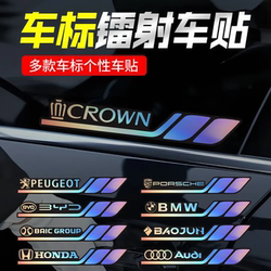 Car Body Laser Reflective Personalized Sports Car Sticker Triangular Window Laser Reflective Rainbow Gradient Scratch Cover