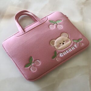 
Cartoon Japanese and Korean embroidery cherry laptop bag suitable for Xiaomi Asus Dell 15.6 Huawei 14-inch Apple macbook notebook air13.3 Lenovo 16.1-inch inner sleeve bag