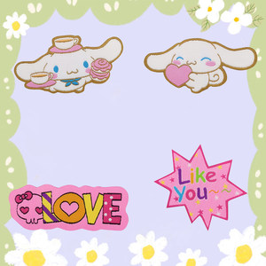 
Cute down jacket patch patch self-adhesive sewing children's clothes pants repair decorative DIY patch patch thin style