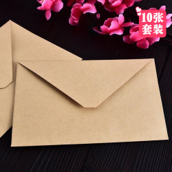 Simple, exquisite and beautiful retro wood solid color envelope