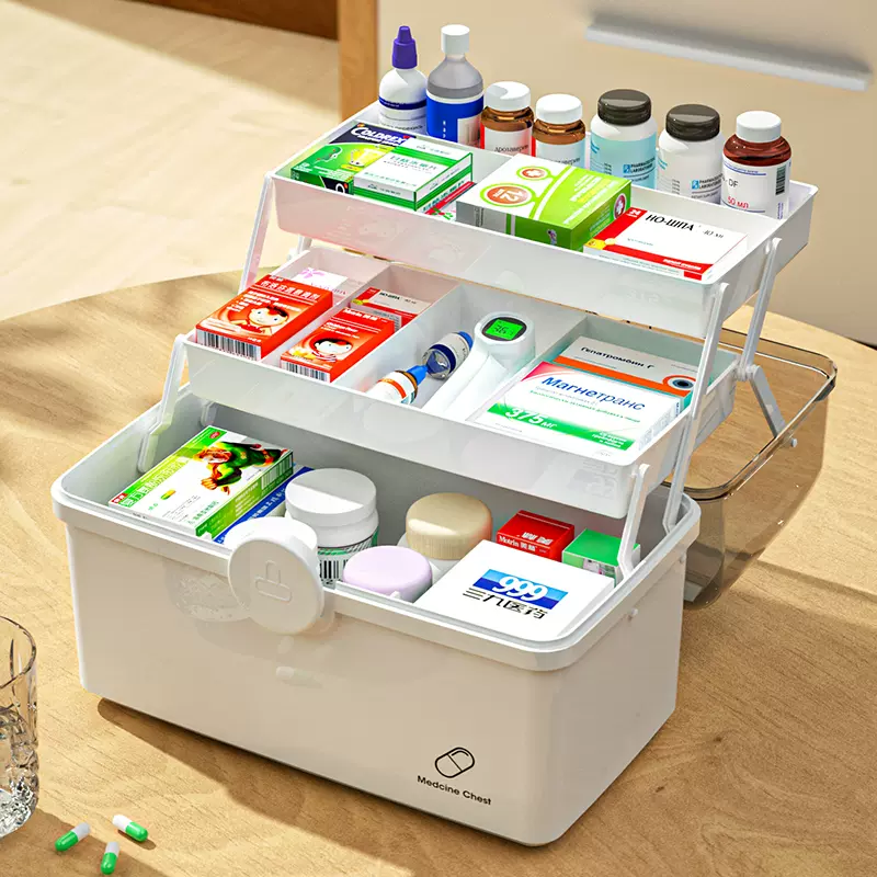 Plastic Storage Box Medical Box Organizer Multi-Functional