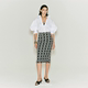 AtelierMissLu2024 Spring and Summer New Brand Custom Letter Print Pencil Skirt