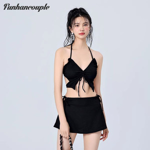 Funhancouple's new high -value swimsuit women's hot spring holiday skirt split sexy Bikini swimsuit