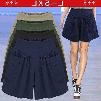 
Add fat and large size wide-leg shorts for women's summer clothing fat MM200Jin [Jin equals 0.5 kg] loose casual shorts elastic waist hot pants thin
