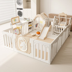 Baby Playpen with Rice-Cushioned Crawling Mat, Child Safety Fence for Living Room, Indoor Home Playground