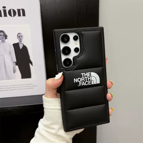 The North Face Phone Cases Covers Trendy Fashionable Puffy Puffer Down Jacket Galaxy Galaxy S24, Galaxy S24 Plus, Galaxy S24 Ultra, Galaxy S23, Galaxy S23 Plus, Galaxy S23 Ultra, Galaxy S22, Galaxy S22 Plus, Galaxy S22 Ultra,
