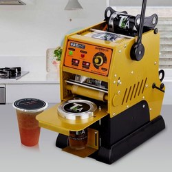 German Imported Yiwes Semi-Automatic Milk Tea and Soy Milk Sealing Machine, Automatic Beverage Cup Sealing Machine for Milk Tea Shops, Commercial Small Model