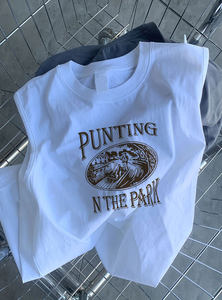 
American pure cotton vest men's summer ins trendy brand outside wear loose sports and fitness basketball vest sleeveless T-shirt