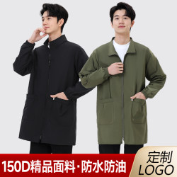 Men's Smock, Extra Large and Extra Wide, New Style Without Hood, Waterproof and Oil-Proof Work Clothes, Adult Coat for Outer Wear, Spring and Autumn Apron