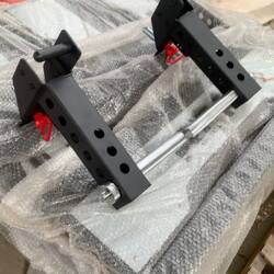 Rep Split Parallel Bars Arm Flexion and Extension Knurled Handle 75 Square Tube 26 Hole Diameter Squat Rack Bench Press Rack