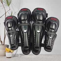 Baishengxin SX032 motorcycle protective gear riding off-road anti-fall knee pads and elbow pads four-piece mountain bike set