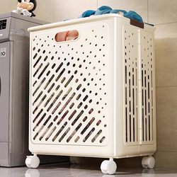 Dirty Clothes Basket, Foldable Household Dirty Clothes Storage Basket, Laundry Basket, High Aesthetic Value, Dormitory Bathroom, Large Capacity