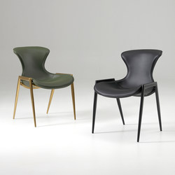 Italian-Style Light Luxury Saddle Leather Dining Chair for Home, Hotel, Restaurant, with Backrest, High-End Designer Desk Chair