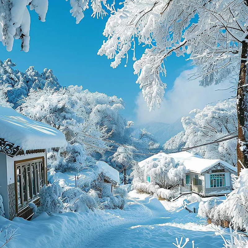 含机票 东北长白山旅游哈尔滨雪乡延吉漠河北极村9天8晚跟团游