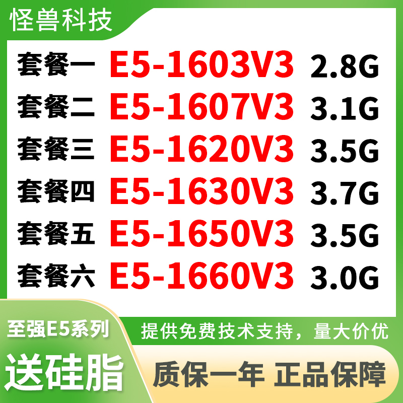 XEON E5-1620V3 1607 1603 1630V3 1660V3 1650V3   CPU μ-