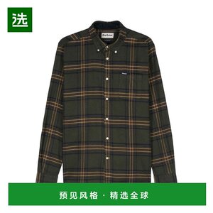 
Hong Kong direct mail Barbour men's shirt MSH5035MSHOL51 CO black plaid shirt