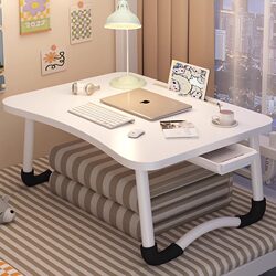 Small Bed Table, Foldable Table for Bay Window, Dormitory Laptop Table, Home Children's Study Table, Student Desk