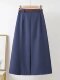 The official flagship pleated skirt with a large hem skirt with a high waist drooping A-line long skirt