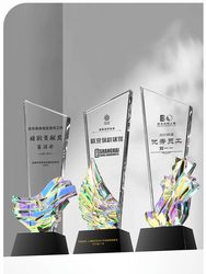 Customized Crystal Trophy, Personalized and Creative Employee Evaluation Trophy, New Model for Company Annual Meeting, Trophy and Medal Customization