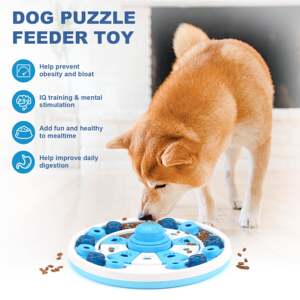 
Amazon Dog Toy Pet Slow Food 23010 Dog Bowl Training Sound Spilling Tray Cat Toy Dog Intelligence