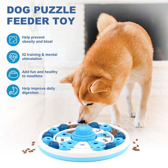 
Amazon Dog Toy Pet Slow Food 23010 Dog Bowl Training Sound Spilling Tray Cat Toy Dog Intelligence