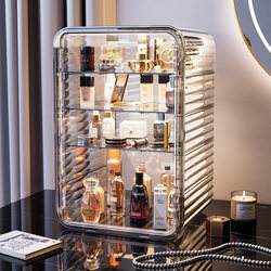 Japanese Imported Mujie Cosmetics Storage Box, Luxury Dust-Proof Case for Dressing Table, Perfume, Skincare Products, Powder, and Face Masks