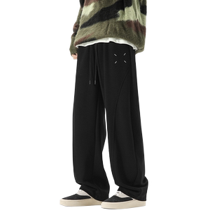 
Huili heavy scimitar casual pants for men and women in spring and autumn 2025 new trendy brand loose wide-leg straight sports sweatpants