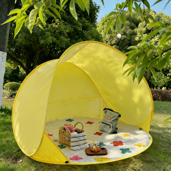 Camping Tent for Outdoor Spring Outings, Foldable, Quick-Open, Portable, One-Touch Opening and Closing, No Assembly Required, Sun Protection Tent for Park Lawns