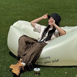 Camping Essential! Inflatable Sofa for Outdoor Music Festivals, Spring Outings, Reclining Chair, Foldable, Portable, Easy to Store, Perfect for Taking Photos