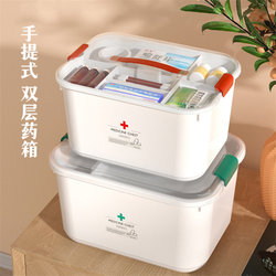 Yoyorose Medicine Box for Home Use, Covid-19 and Influenza Box, Epidemic Prevention Medicine Storage Box, Household First Aid Medicine Box