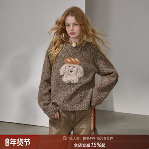 
DIDDIMODA cartoon pullover sweater + knitted cardigan + trousers