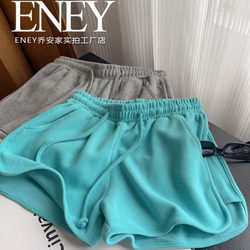High-Quality Fashionable Loose-Fitting Sports Wide-Leg Shorts for Women, Summer Elastic Waist Versatile Slimming Casual Running Hot Pants
