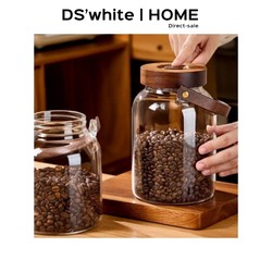 T4Kzi German Sealed Jar Storage Container Powder Dispensing Bottle Food Glass Storage Bean Storage One-Way Vent Preservation Jar