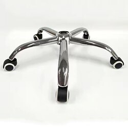 Swivel chair accessories thickened chair foot chassis electroplated five-star computer chair base five claws