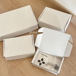 Hinn Personal Use White Airplane Box ~ ins Reinforced Card Packaging Box Celebrity Card Release Rectangular Flat Box
