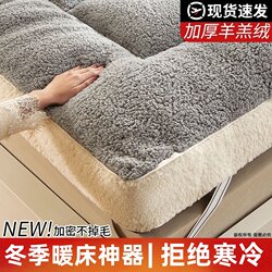 Winter Thickened Lamb Wool Mattress Pad, Non-Slip for Home Use, Double Bed Mattress, Student Dormitory Single Bed Pad