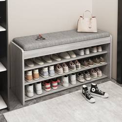 Shoe Rack for Home Entrance, Simple Storage Solution, Space-Saving, Indoor, Suitable for Rental Apartments and Dorms, Small and Narrow, Sit-On Type, Layered Shoe Cabinet