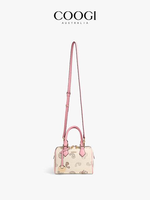 COOGI bag women's new 2025 light luxury high-end handbag single shoulder crossbody bag bowling bag small square bag